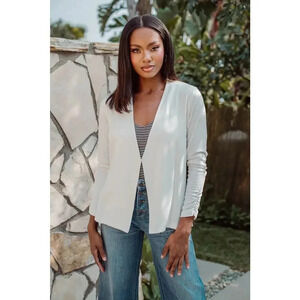 Veronica M Ivory Soft Ponti Jacket
